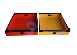 Thùng container màu đỏ & vàng